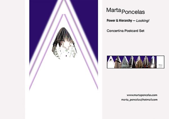 Marta Poncelas. P&H Looking Up!. Cover Concertina Postcard Set